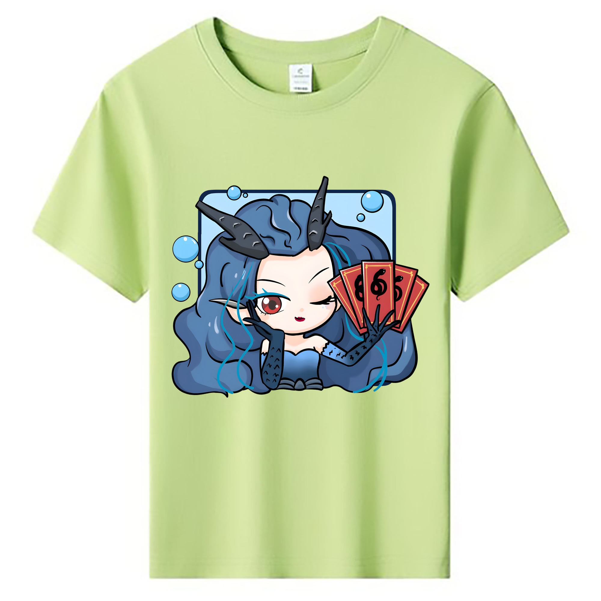 （画像用） Ne Zha 2 ナタ 魔童の大暴れ 綿100％キッズTシャツ（フロントプリント）